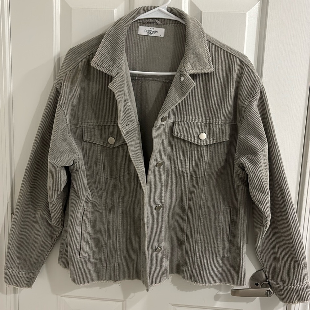 Carly Jean Los Angeles Oversized Corduroy Jacket